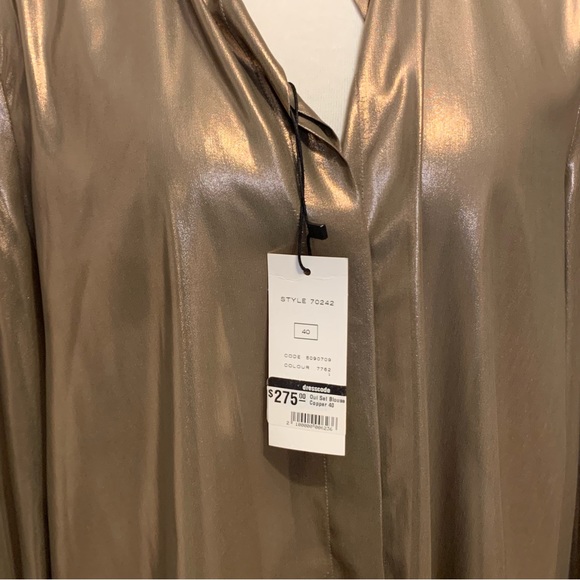 Set gold/bronze lame blouse - Picture 3 of 4